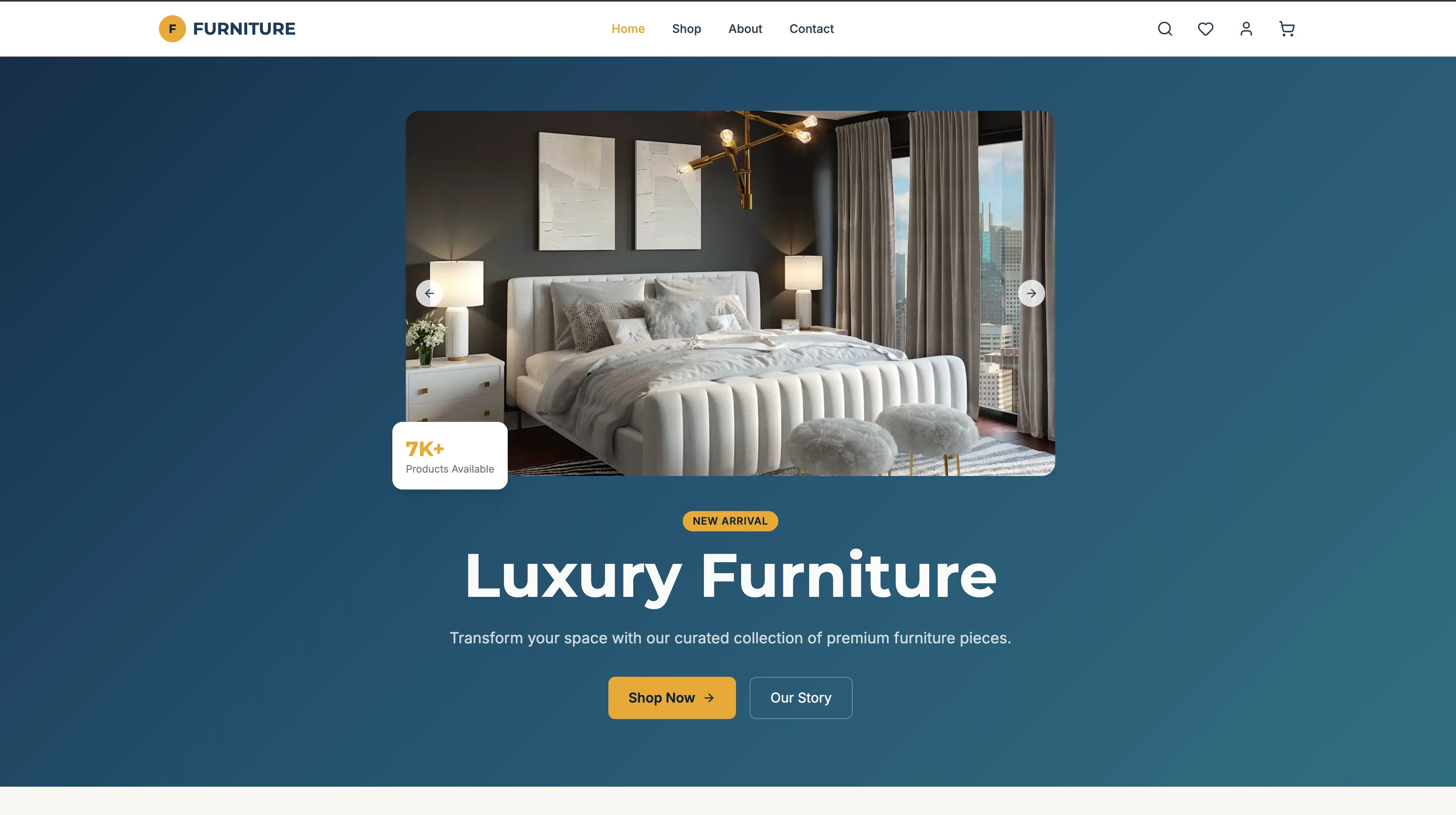 Example Bali interior designer website